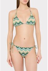 Milly Metallic Chevron Bikini Top