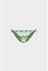 Milly Metallic Chevron Bikini Bottom