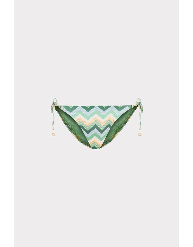 Milly Metallic Chevron Bikini Bottom