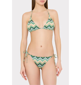 Milly Metallic Chevron Bikini Bottom