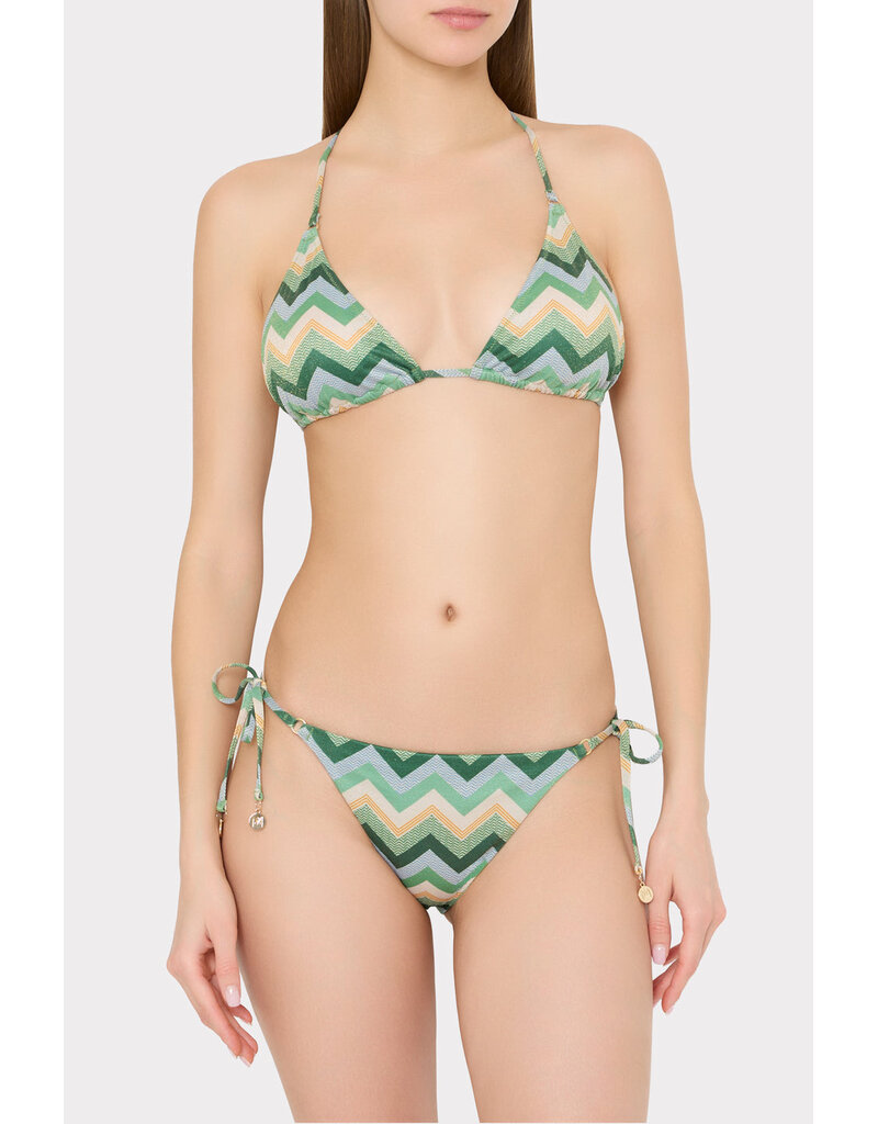 Milly Metallic Chevron Bikini Bottom