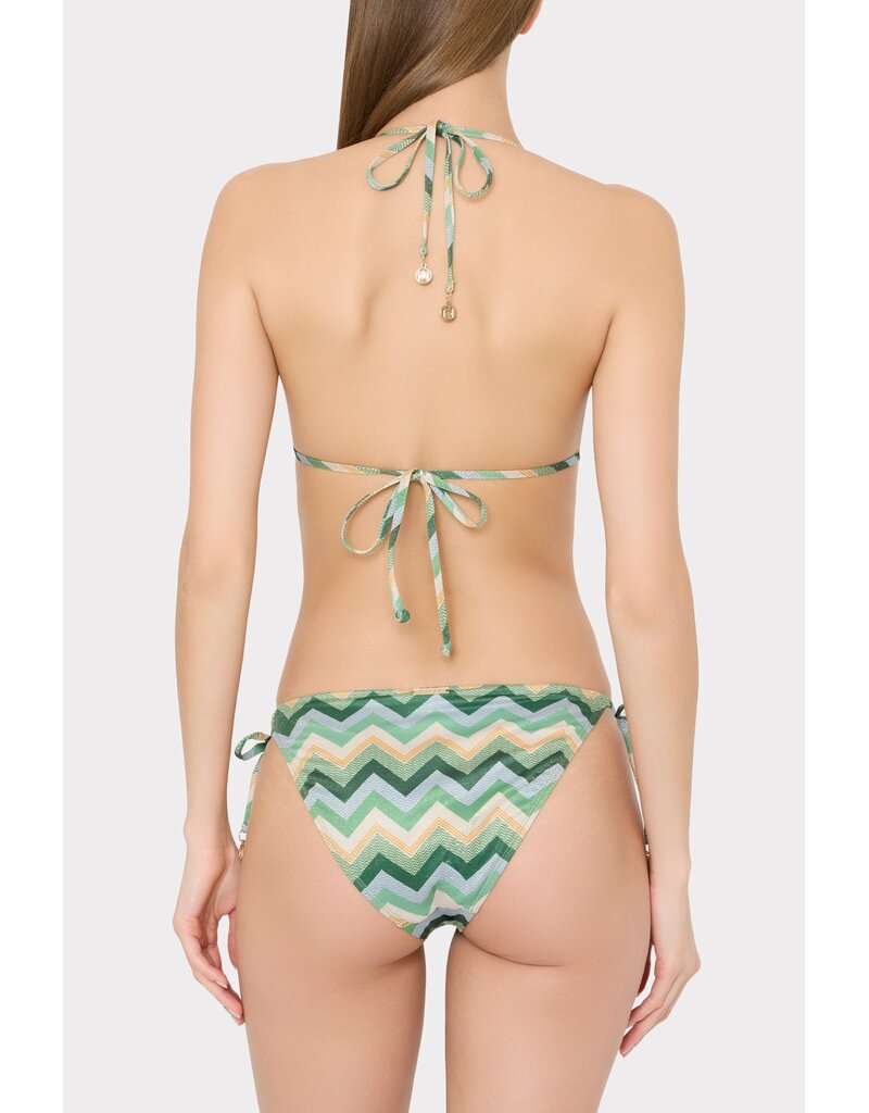 Milly Metallic Chevron Bikini Bottom