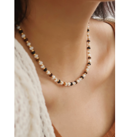 Flanerie Arrow 18K Gold Non-Tarnish Boho Beaded Necklace