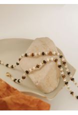 Flanerie Arrow 18K Gold Non-Tarnish Boho Beaded Necklace