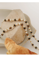 Flanerie Arrow 18K Gold Non-Tarnish Boho Beaded Necklace