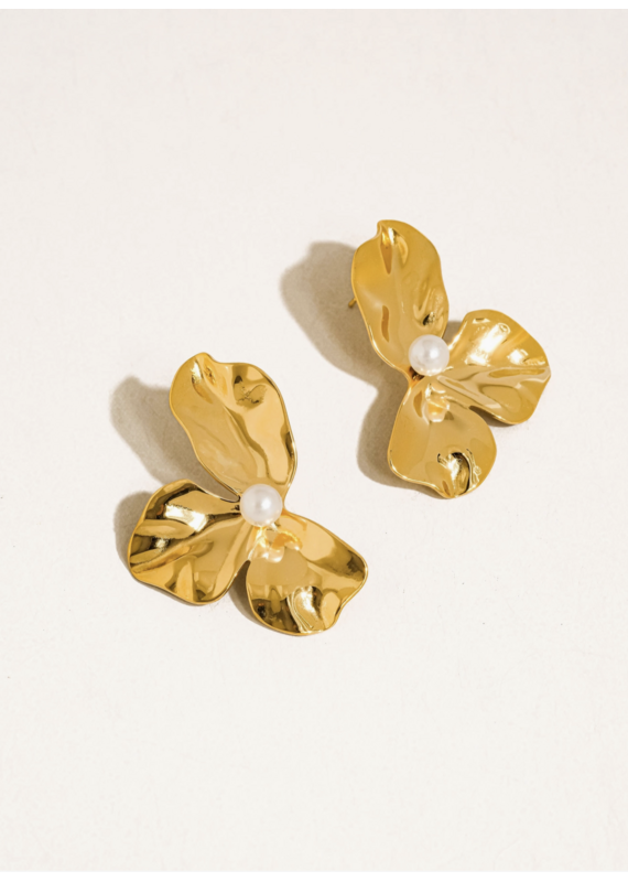 Flanerie Vintessa 18K Gold Non-Tarnish Earrings