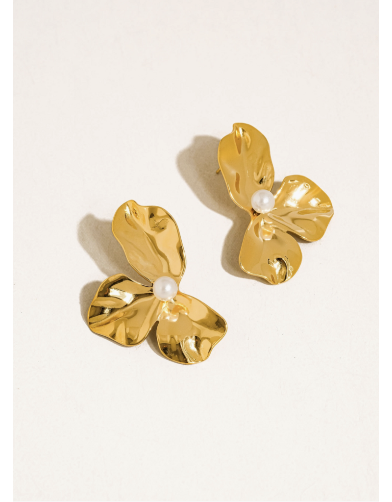 Flanerie Vintessa 18K Gold Non-Tarnish Earrings