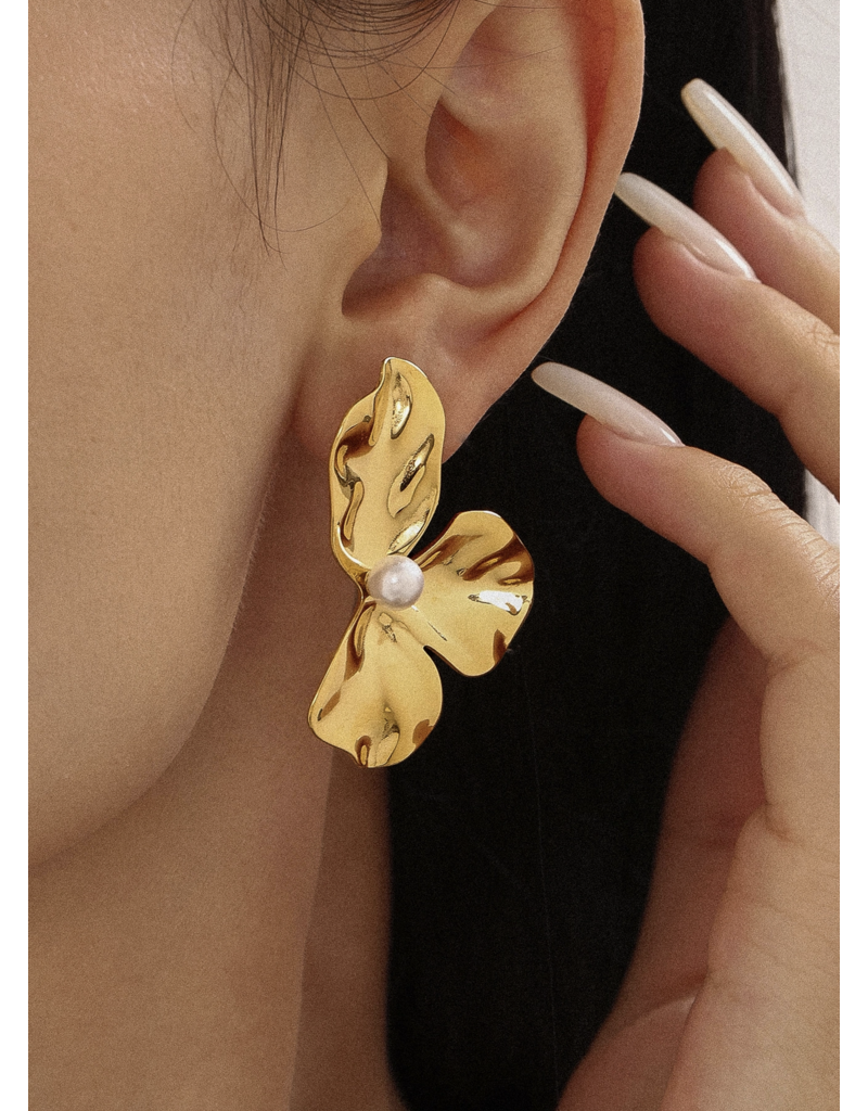 Flanerie Vintessa 18K Gold Non-Tarnish Earrings