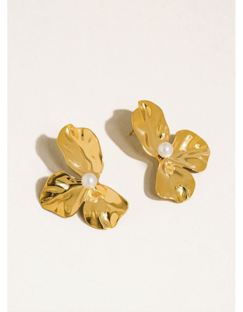 Flanerie Vintessa 18K Gold Non-Tarnish Earrings