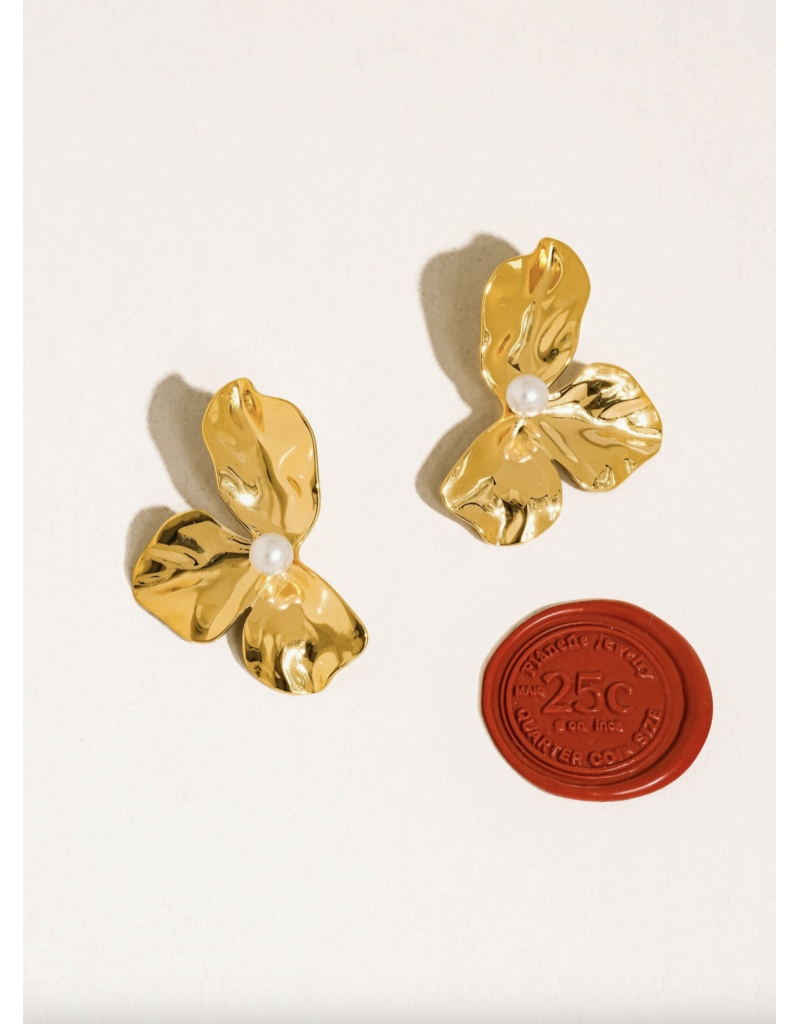 Flanerie Vintessa 18K Gold Non-Tarnish Earrings