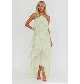 Victoria Halter Layered Maxi Dress