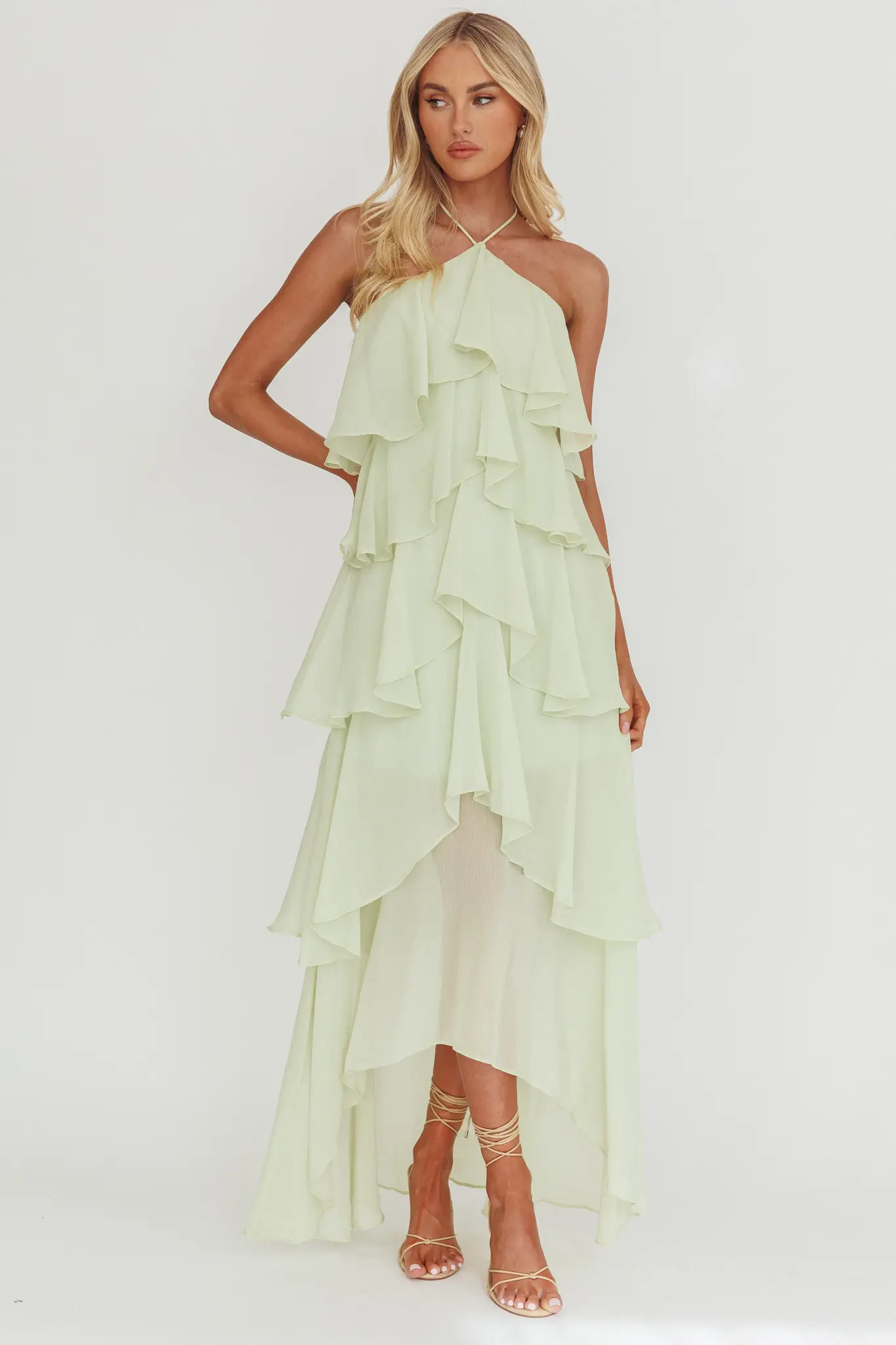Victoria Halter Layered Maxi Dress - Christina's Boutique
