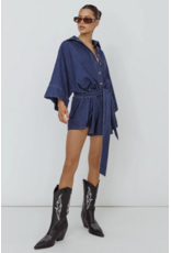 Shiela Bell Sleeved Denim Romper