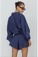 Shiela Bell Sleeved Denim Romper