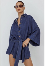 Shiela Bell Sleeved Denim Romper