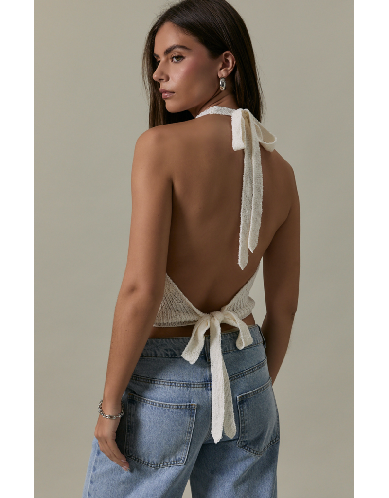 Le Lis Shira Knit Halter Top
