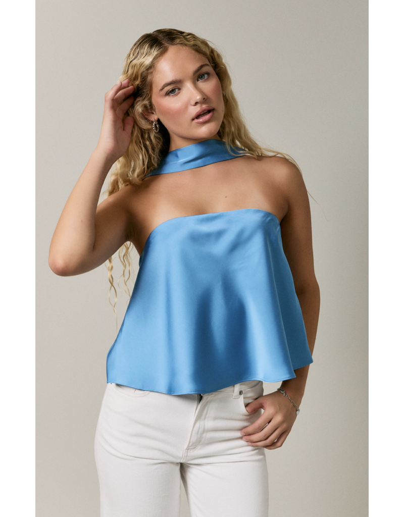 Le Lis Stella Strapless Top w Scarf