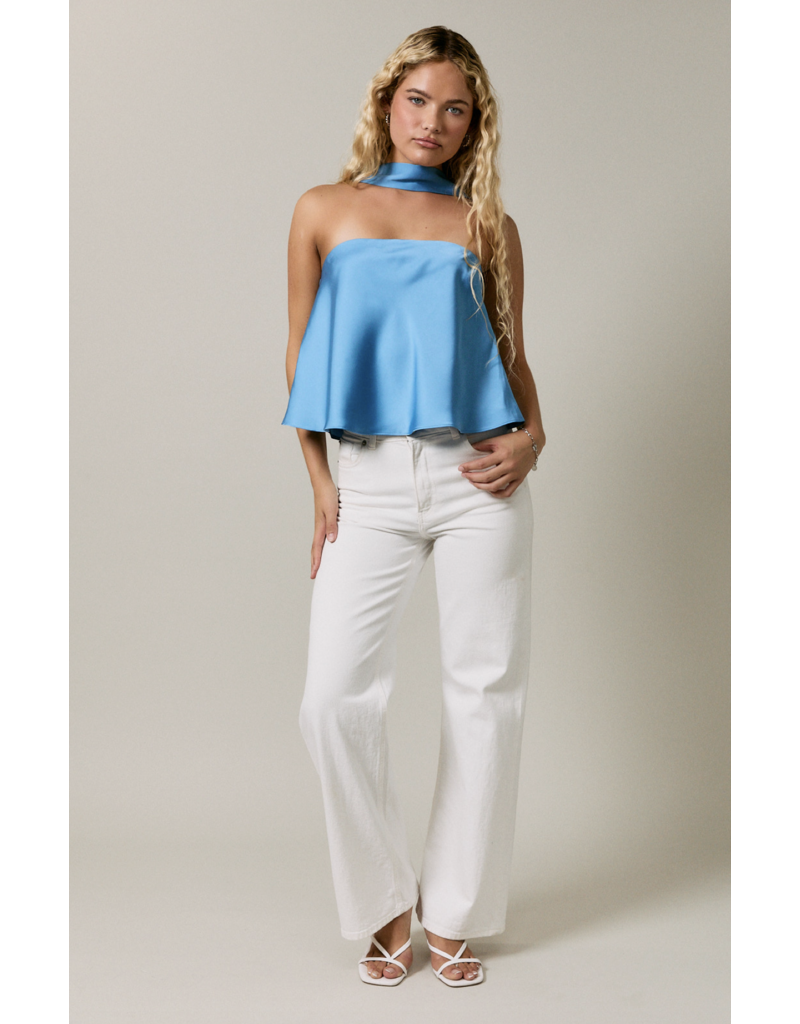 Le Lis Stella Strapless Top w Scarf