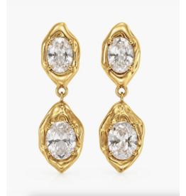 Sahira Jewelry Design Coralie Bezel Drop Earring