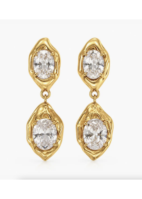 Sahira Jewelry Design Coralie Bezel Drop Earring