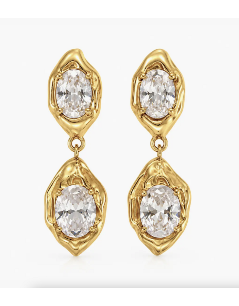 Sahira Jewelry Design Coralie Bezel Drop Earring