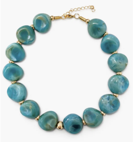 Sahira Jewelry Design Bahama Blue Beaded Necklace