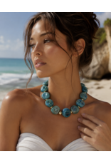 Sahira Jewelry Design Bahama Blue Beaded Necklace
