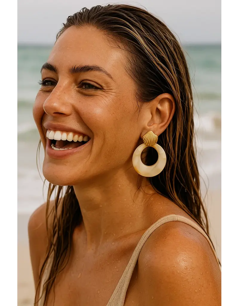 Sahira Jewelry Design Kenle Shell Earring