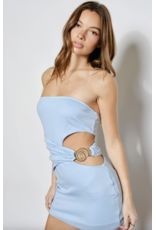 Pretty Garbage Gigi Trim Strapless Mini Dress