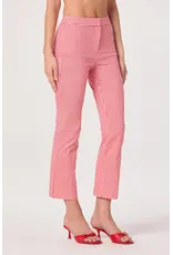 ASTR Alma Gingham Kick-Flare Cropped Pants