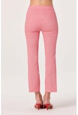 ASTR Alma Gingham Kick-Flare Cropped Pants