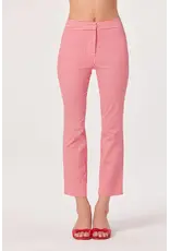 ASTR Alma Gingham Kick-Flare Cropped Pants