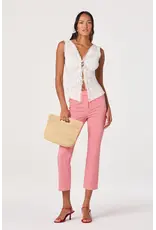 ASTR Alma Gingham Kick-Flare Cropped Pants