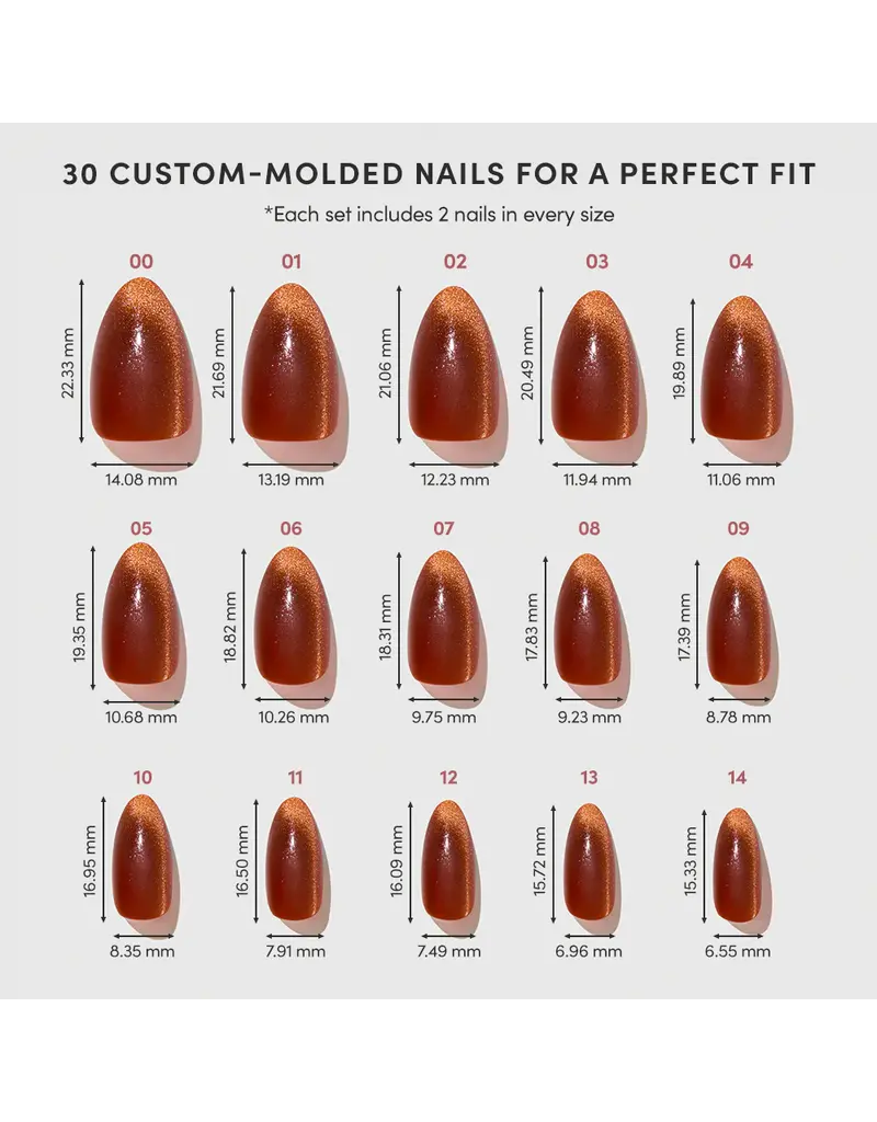Glamnetic Sicilian Sun Press On Nails