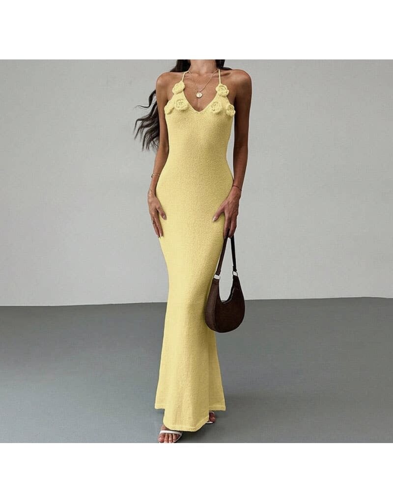 Fallon Floral Appliqué Cover Up Dress
