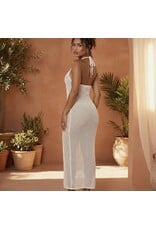 Luna Bloom Crochet Halter Cover Up