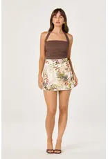 ASTR Tate Knit Ruched Halter Top