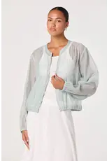 ASTR Aeva Sheer Chiffon Bomber Jacket