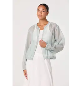 ASTR Aeva Sheer Chiffon Bomber Jacket