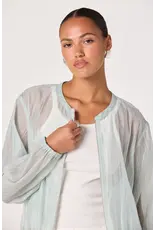 ASTR Aeva Sheer Chiffon Bomber Jacket