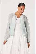 ASTR Aeva Sheer Chiffon Bomber Jacket