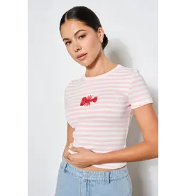 Pretty Garbage Zandra Lobster Beaded Tee