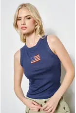 Pretty Garbage Garrett Flag Beaded Tank