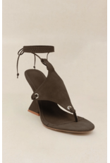 Lemonade Shoes Courtney Sculptural Thong Wedges