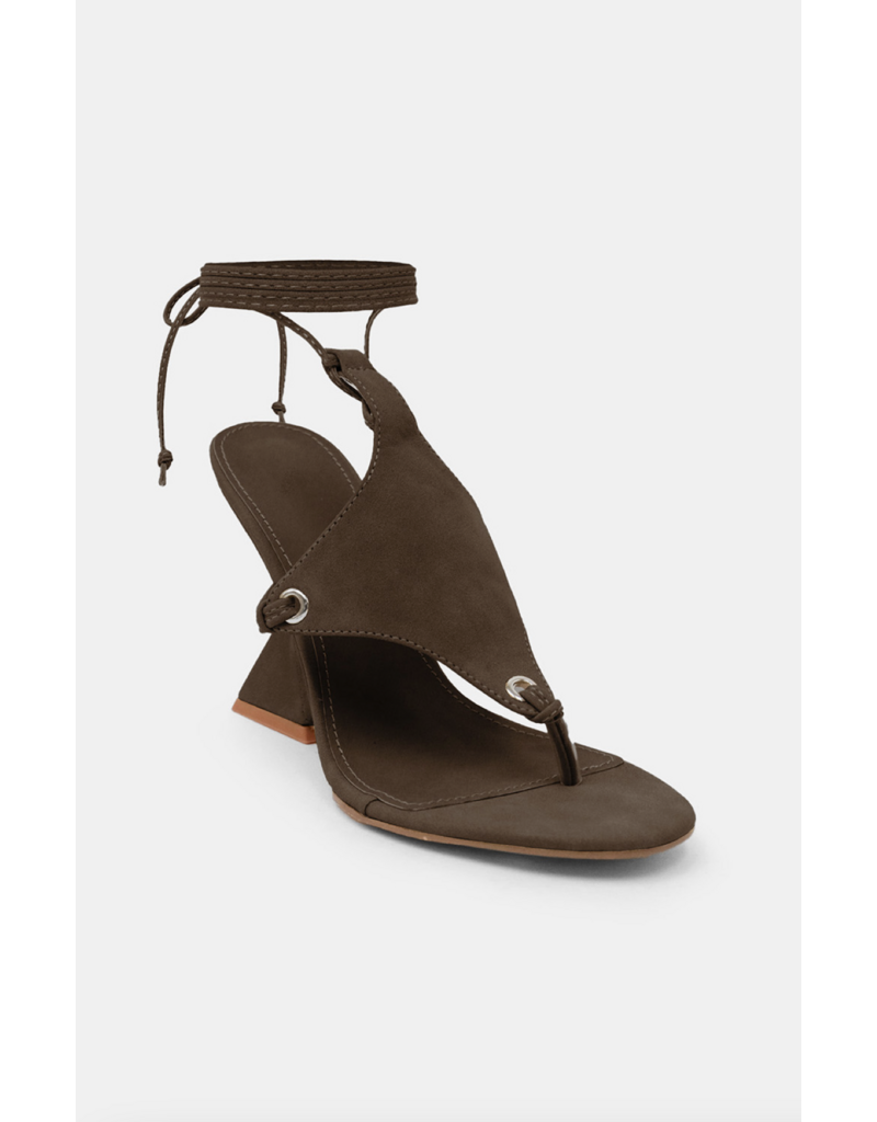 Lemonade Shoes Courtney Sculptural Thong Wedges