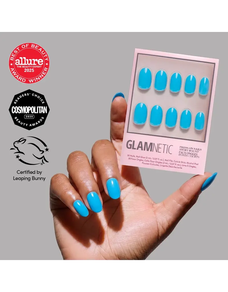 Glamnetic Azure Blue Press On Nails