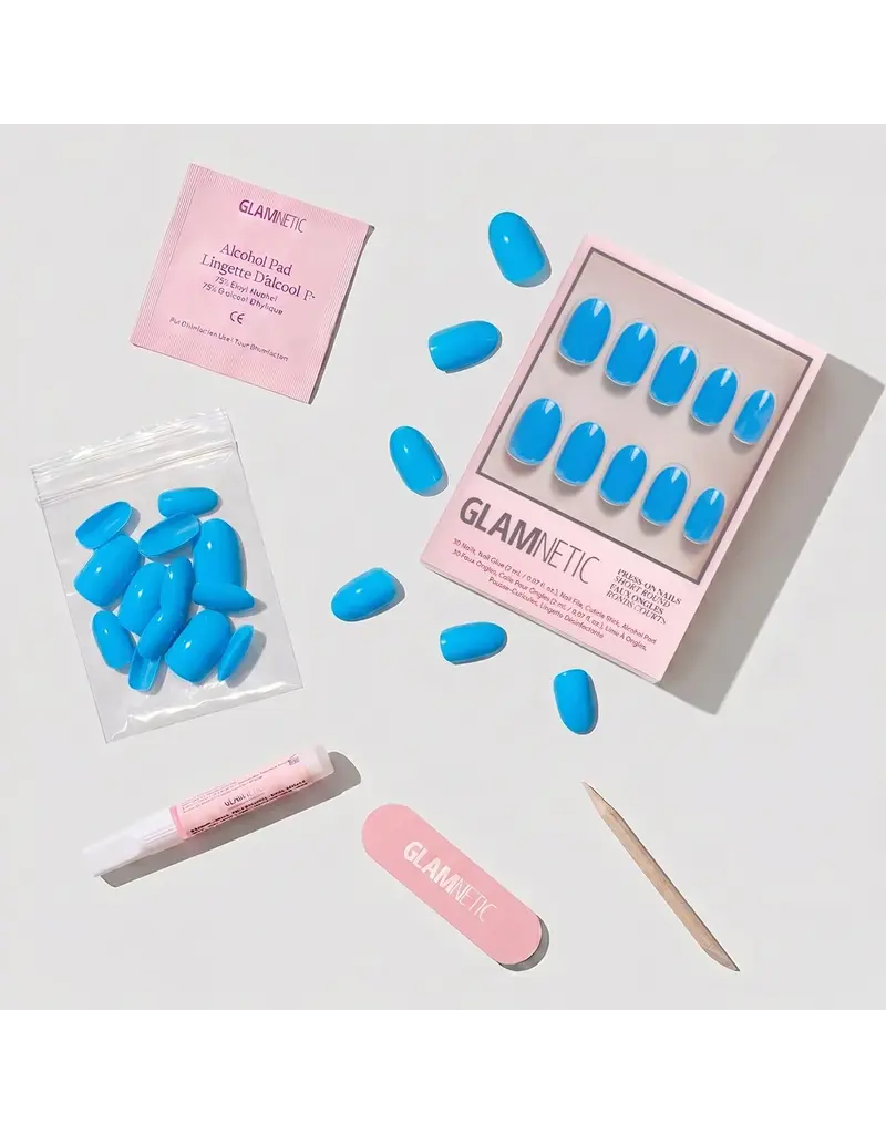 Glamnetic Azure Blue Press On Nails