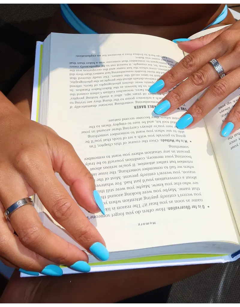 Glamnetic Azure Blue Press On Nails