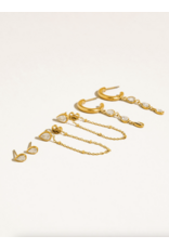 Flanerie Finley 18K Gold Non-Tarnish Earring Set