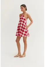 Flora Gingham Hidden Romper Mini Dress